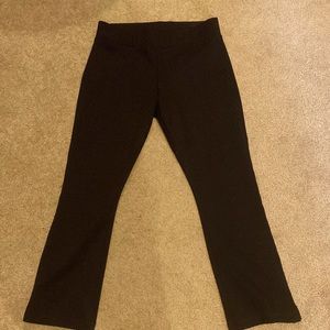 American Giant No BS Kick Flare Ponte Knit Crop Pants -Black- worn twice